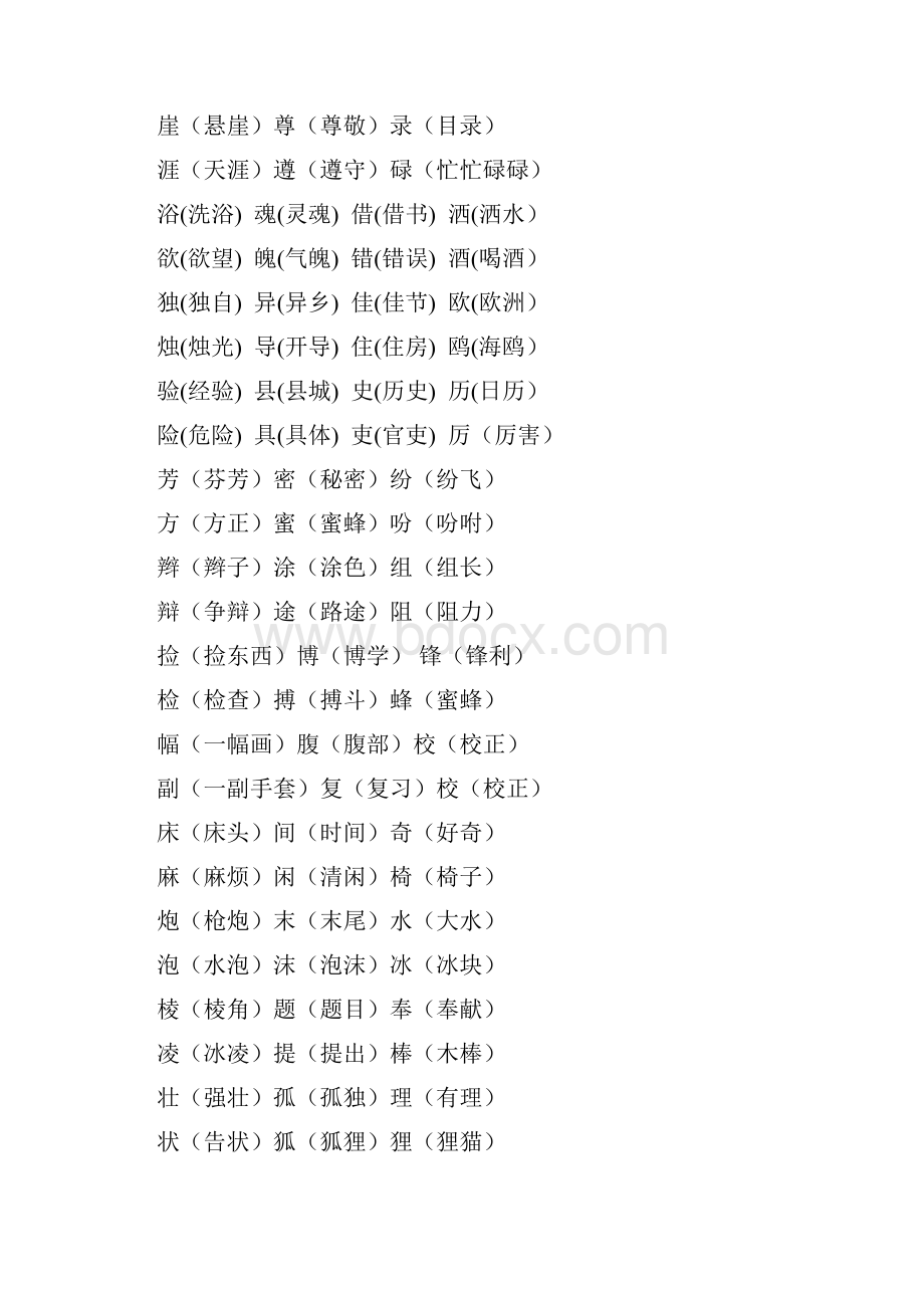 部编版三年级语文下册期末复习题形近字多音字组词课文内容填空古诗看图写话.docx_第2页