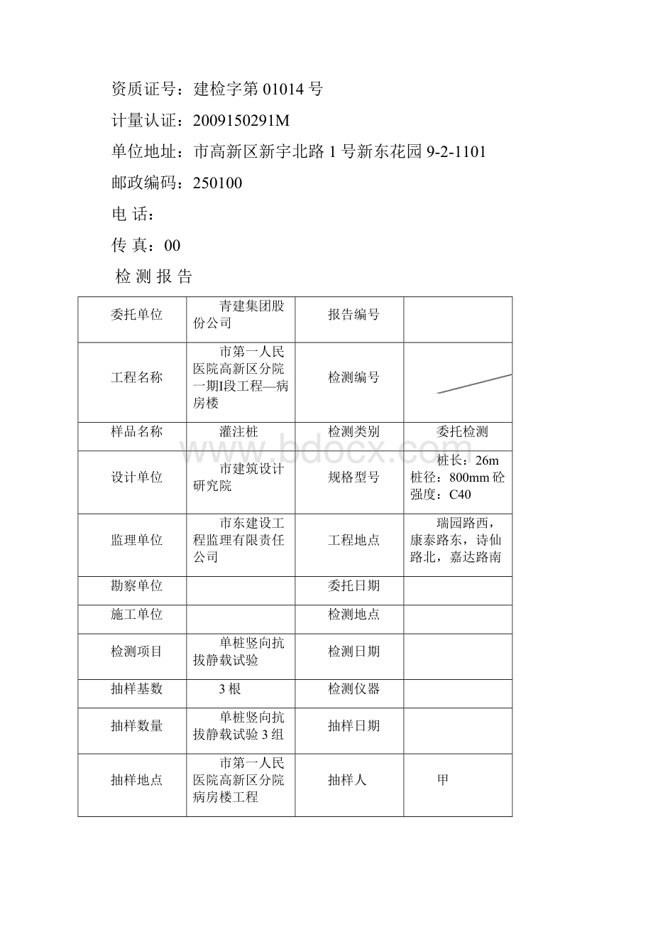 桩基检测报告模板.docx_第2页