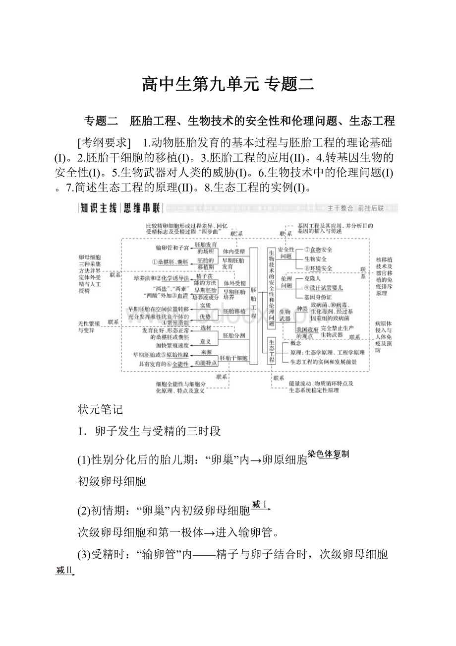 高中生第九单元 专题二Word文档格式.docx