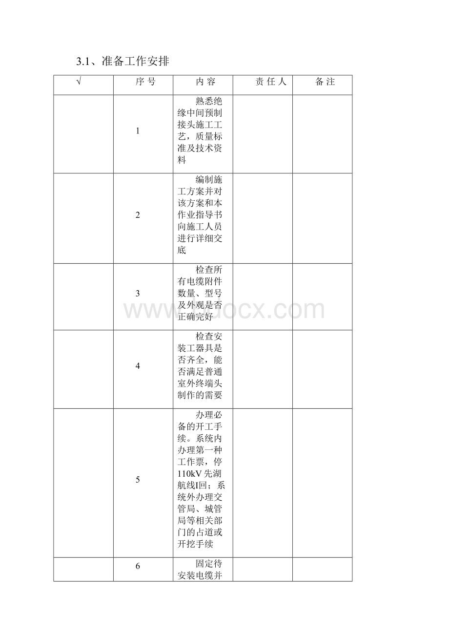 110kV电缆中间接头制作作业指导书.docx_第2页