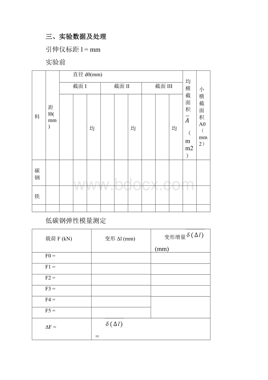 工程力学实验报告模板.docx_第2页