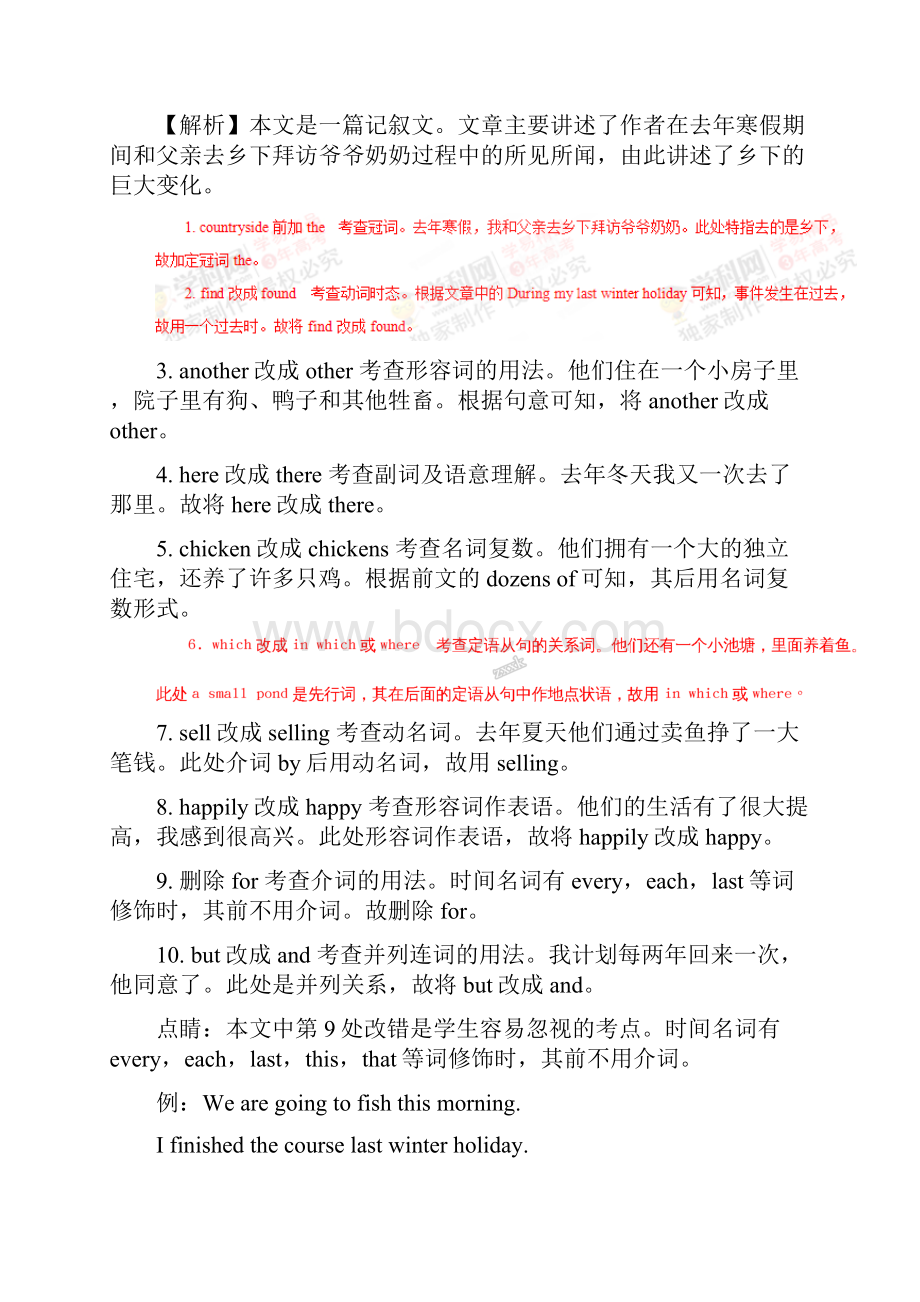 专题22 短文改错三年高考英语试题分项版解析解析版.docx_第2页