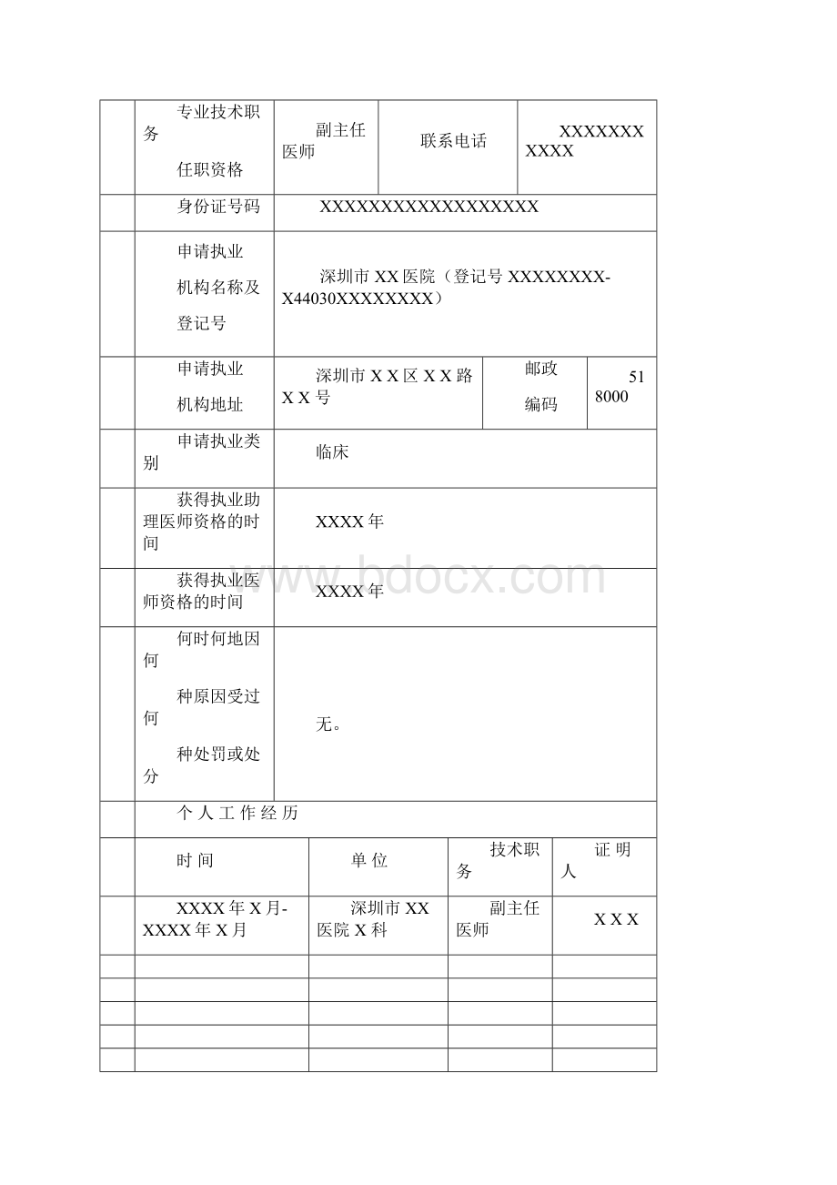 医师首次执业注册申请审核表.docx_第3页