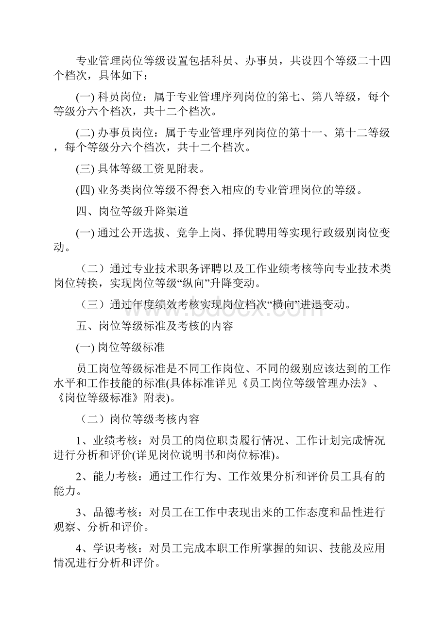 专业管理类员工岗位等级管理实施细则.docx_第2页