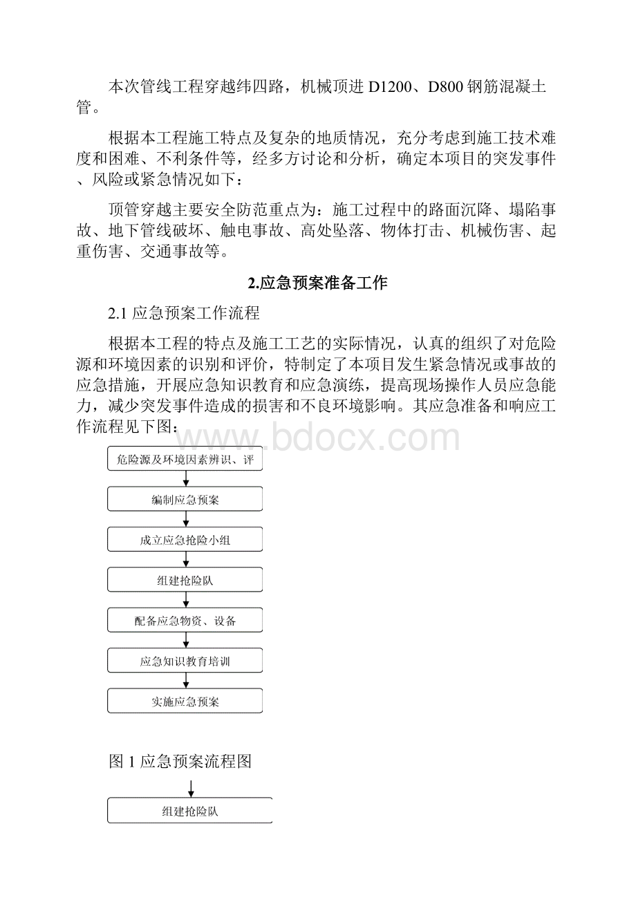 最新顶管工程施工应急预案资料Word下载.docx_第2页