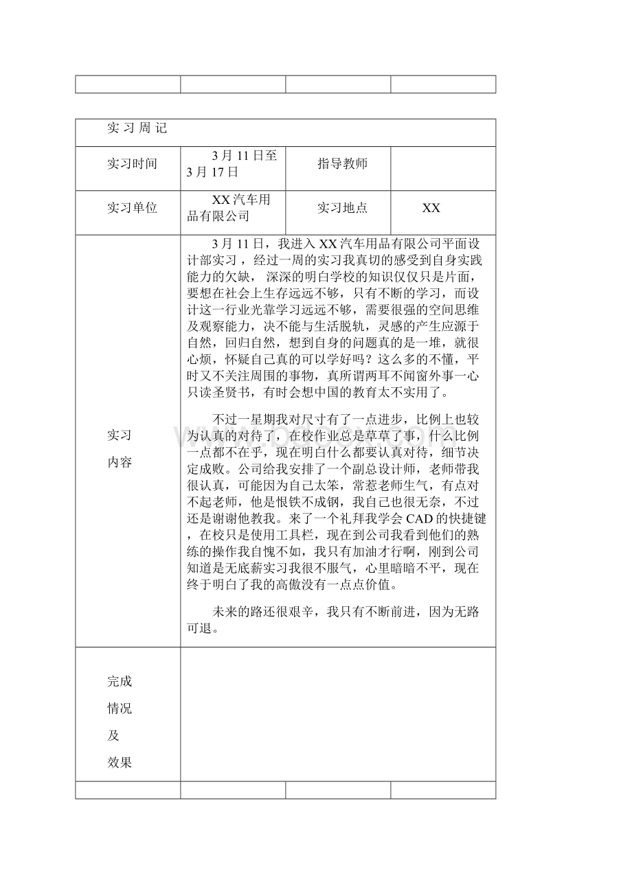 设计类的实习周记内容完整Word文档Word下载.docx_第2页