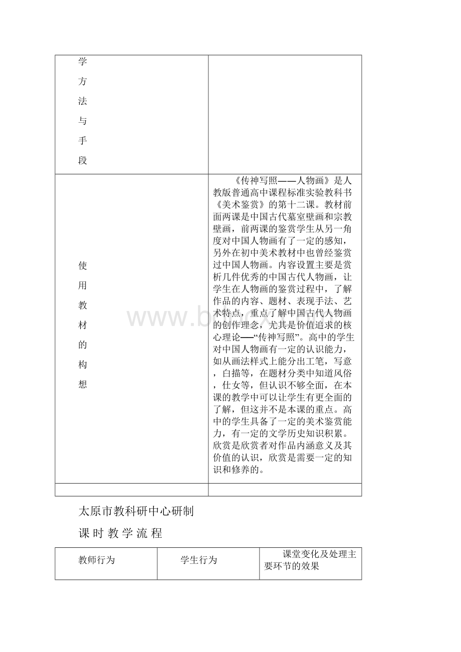 最新岭南版美术八年级上册第6课《传神写照的人物画》教案1docx.docx_第2页