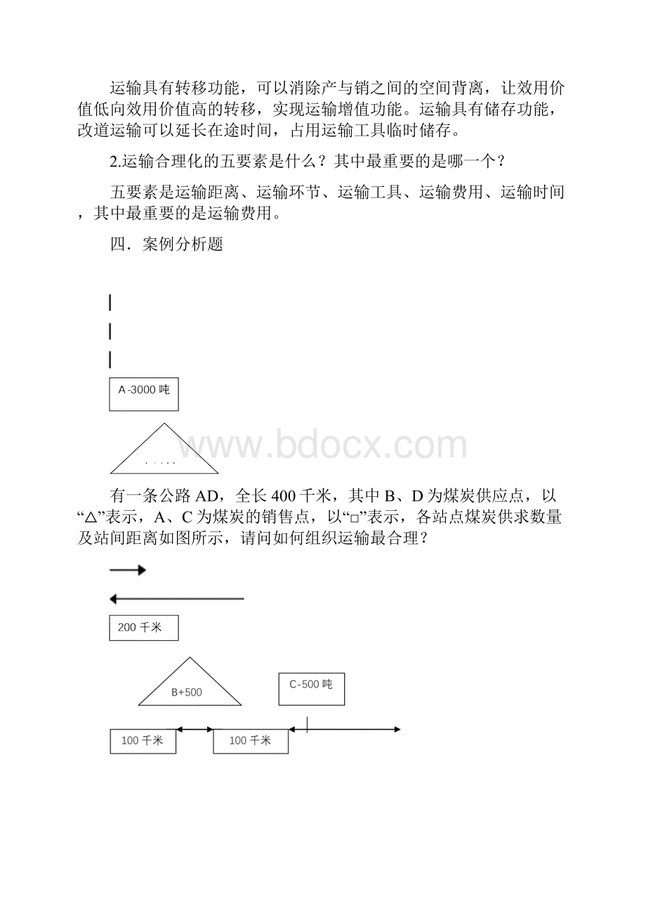 运输管理真题及答案.docx_第2页