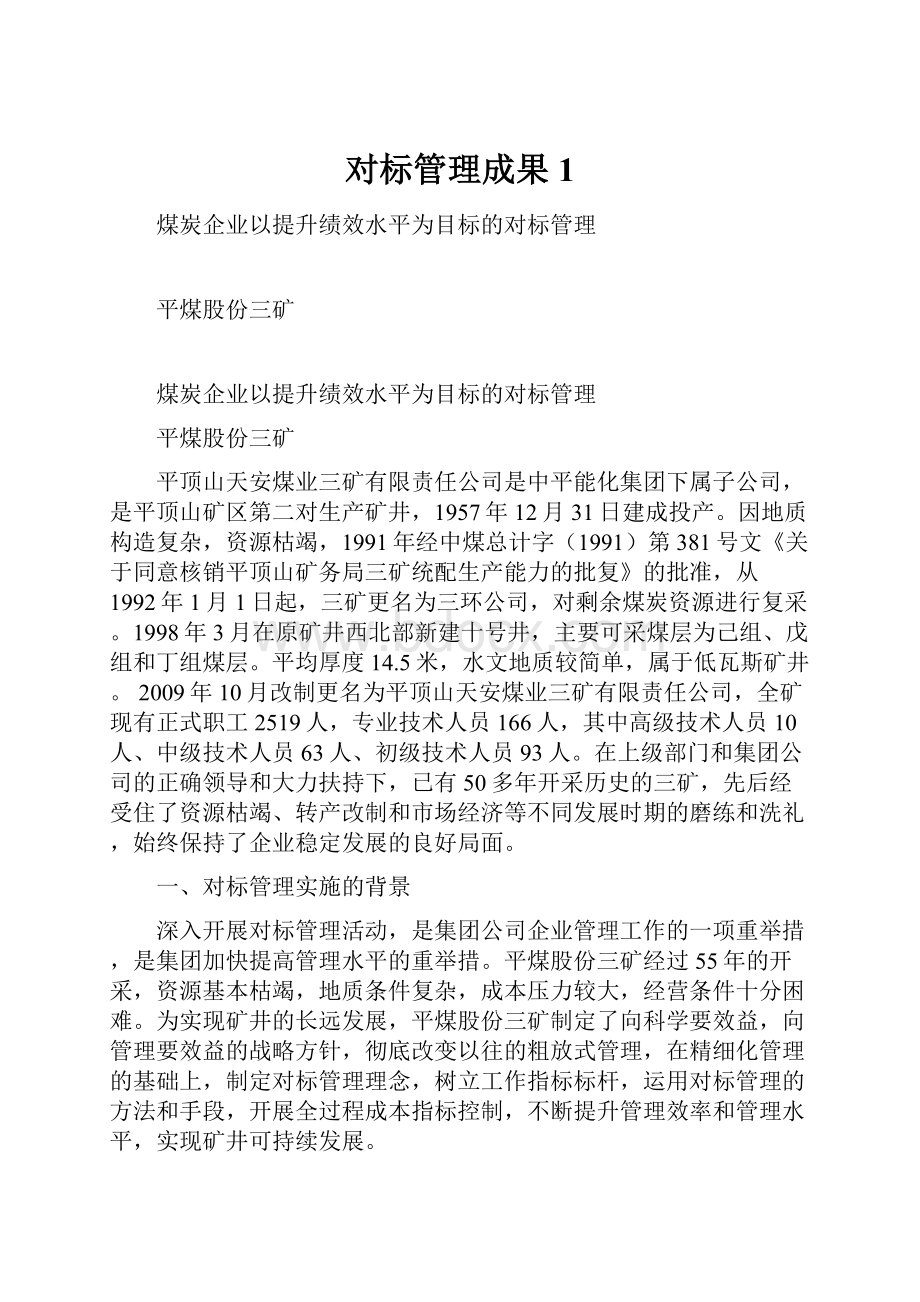 对标管理成果1文档格式.docx