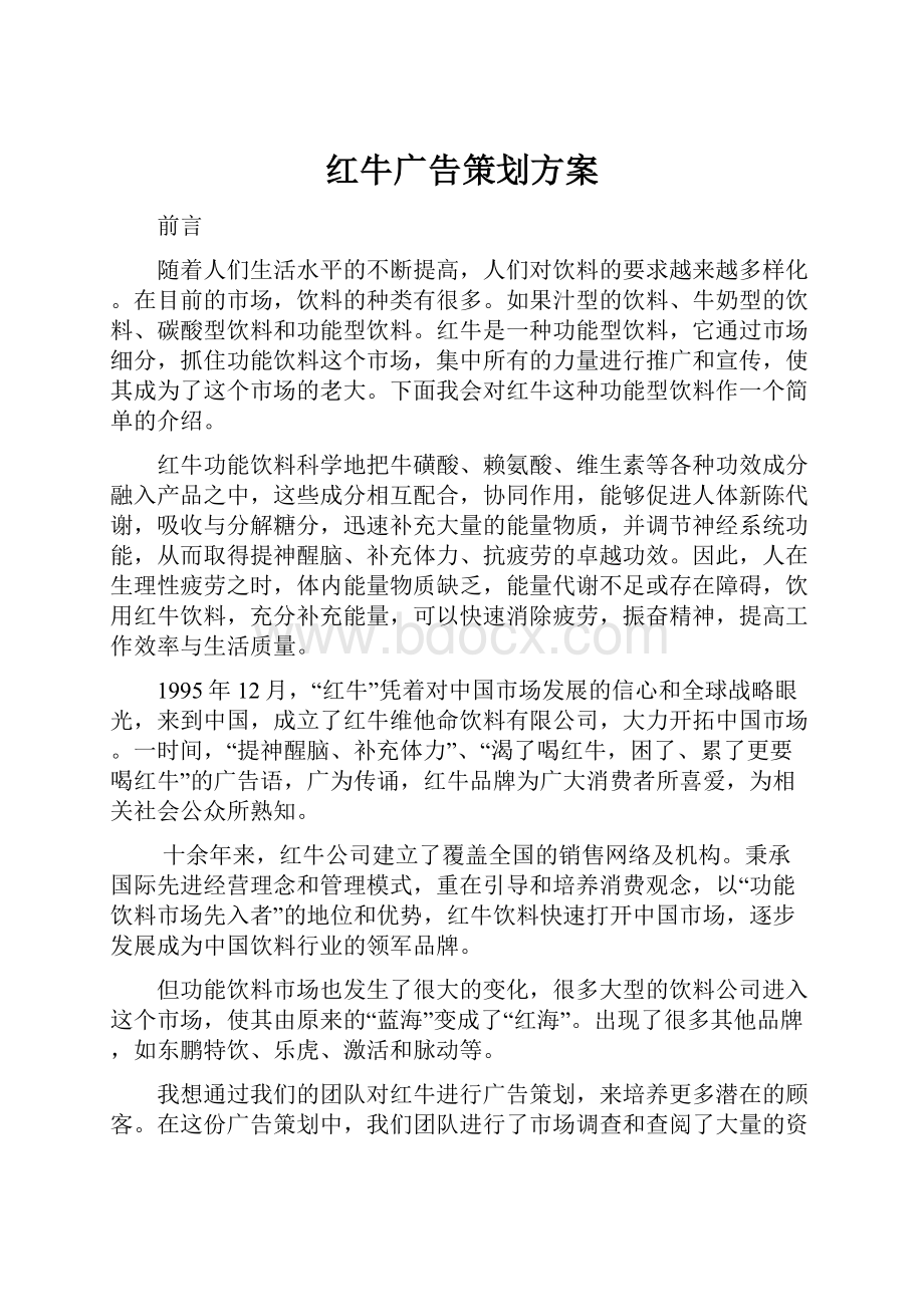 红牛广告策划方案.docx