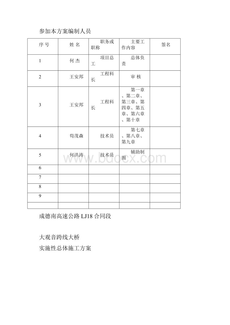 施工方案大观音跨线大桥施工方案Word文档格式.docx_第2页