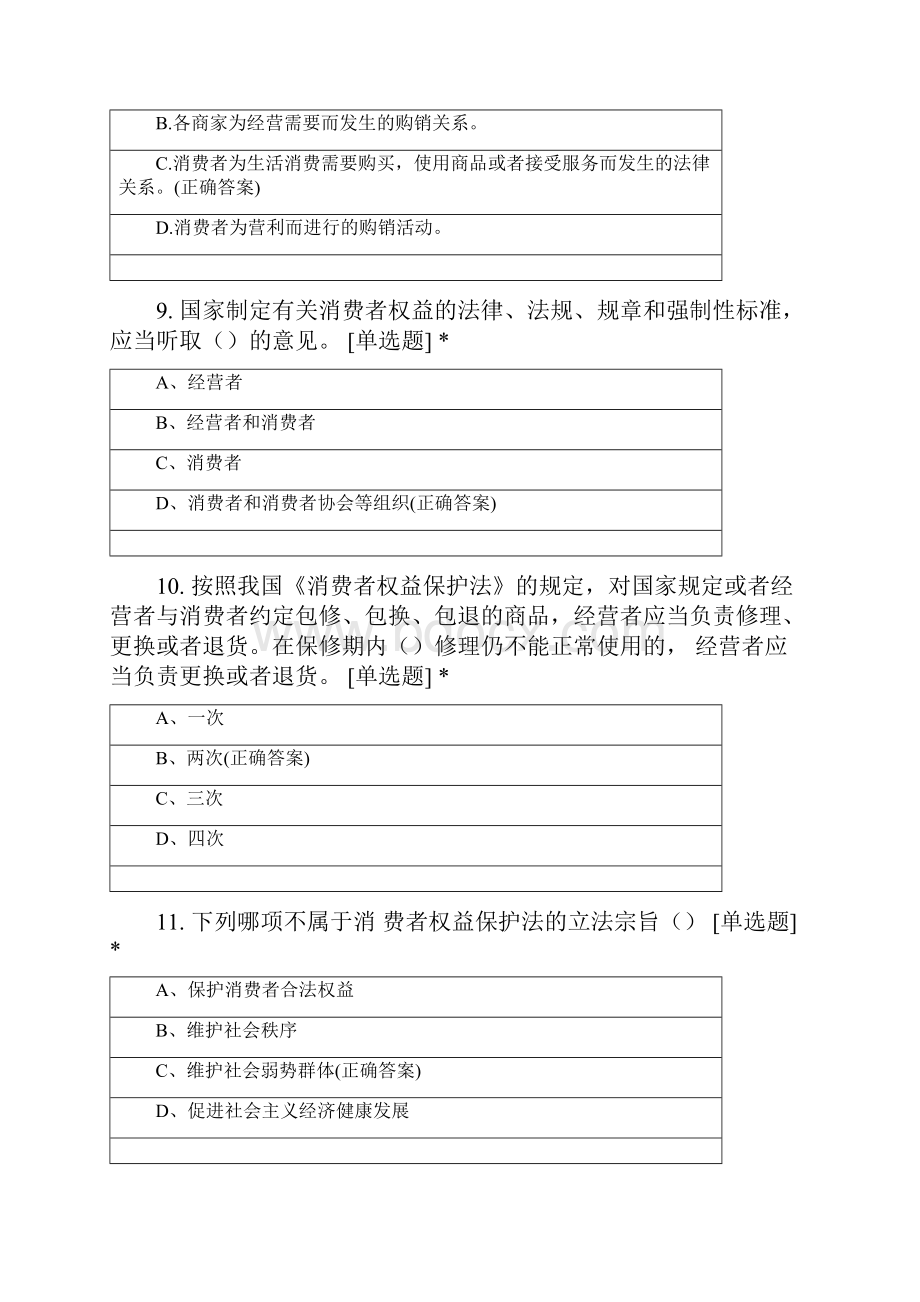 消费者权益保护网络答题竞赛.docx_第3页