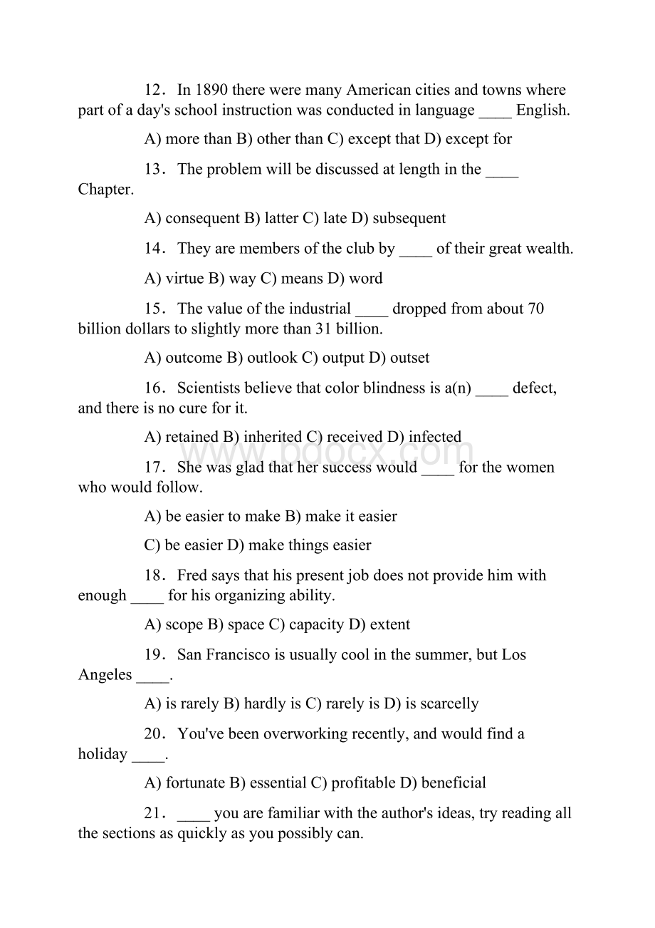 学位英语考试真题及答案.docx_第3页