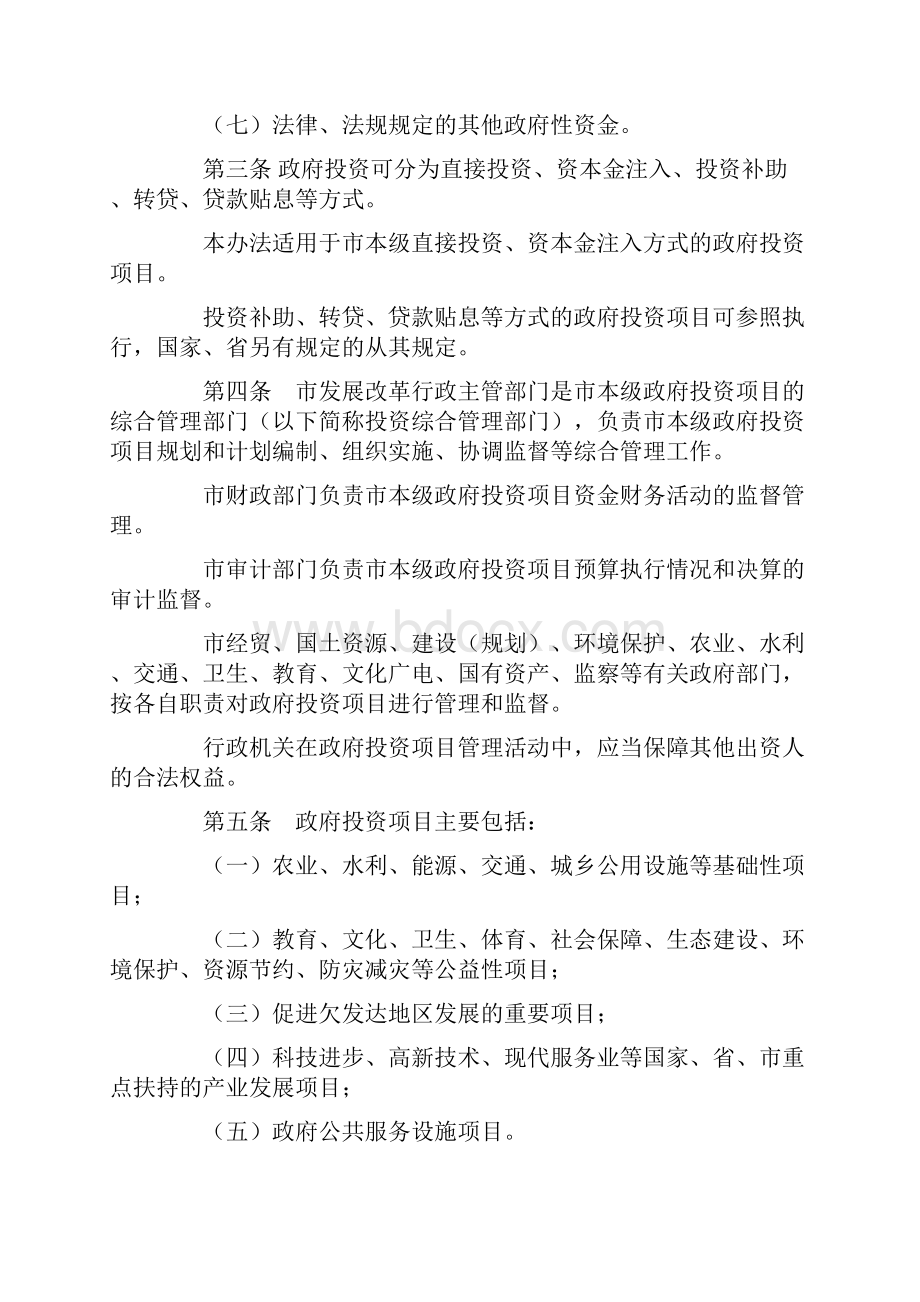 丽水市政府投资项目管理实施办法.docx_第2页