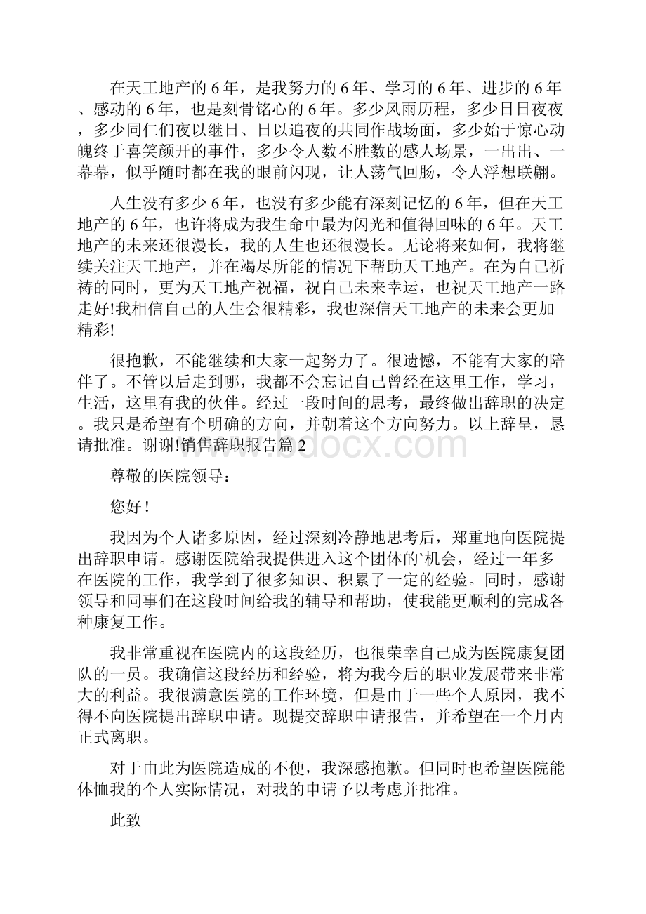 销售辞职报告.docx_第2页