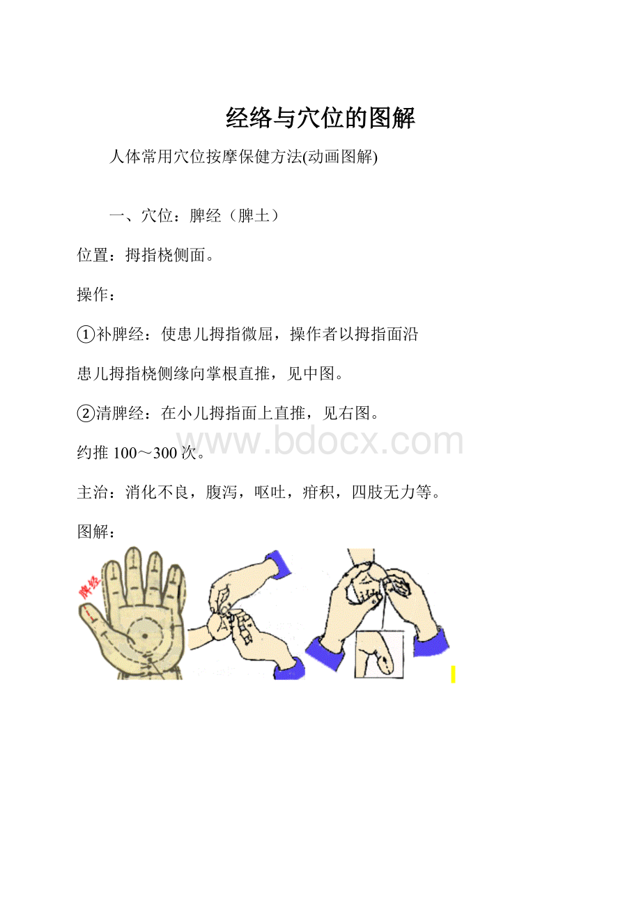 经络与穴位的图解.docx