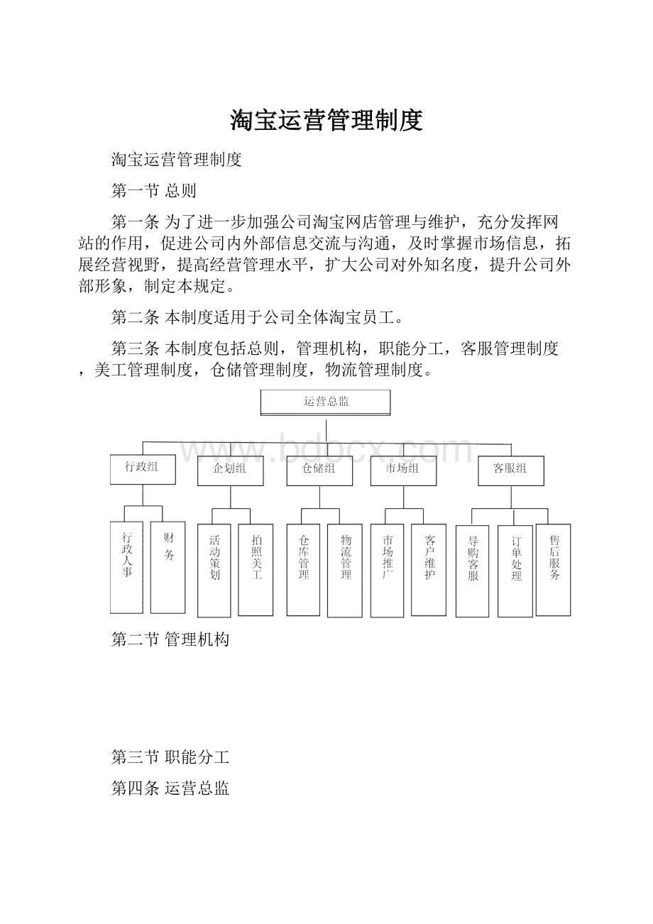 淘宝运营管理制度Word文件下载.docx_第1页