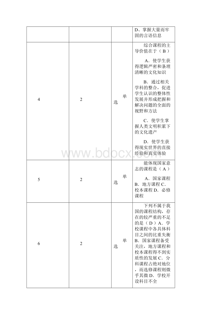 济宁市教师职称考试试题及答案教师水平能力测试题库Word格式文档下载.docx_第2页