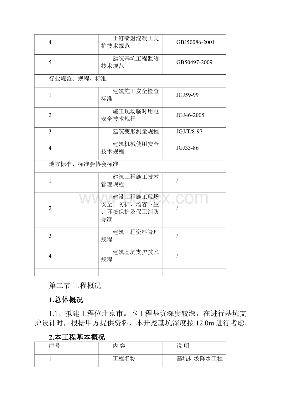 12m基坑基坑支护工程施工设计方案.docx_第2页