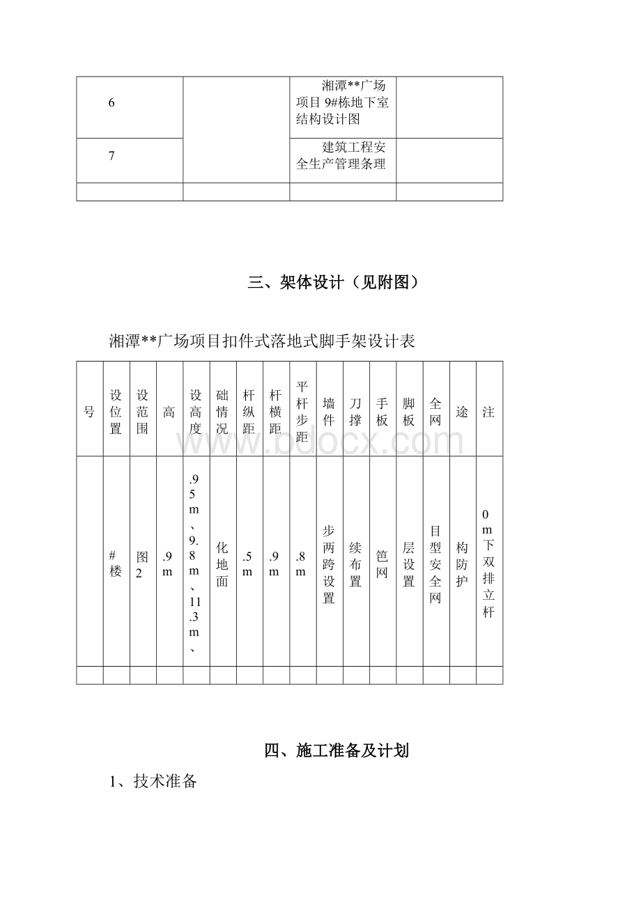 湘潭万达广场项目C组团落地式脚手架安全专项施工方案Word格式文档下载.docx_第3页