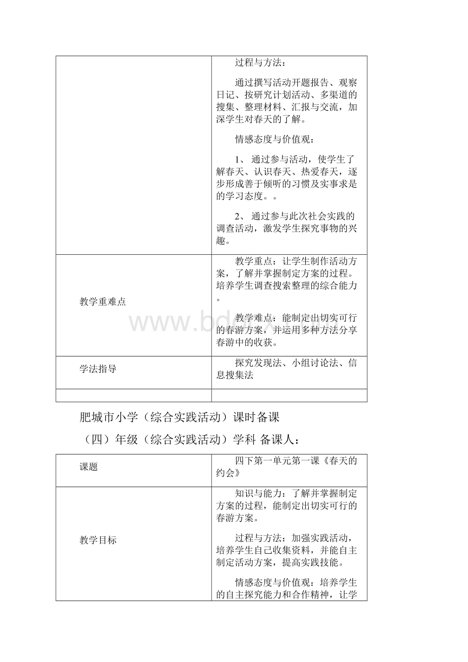 四年级下册综合实践教案.docx_第2页