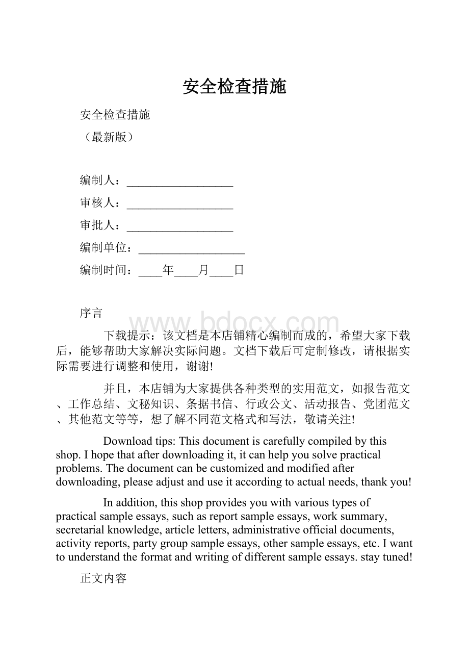 安全检查措施Word格式.docx_第1页