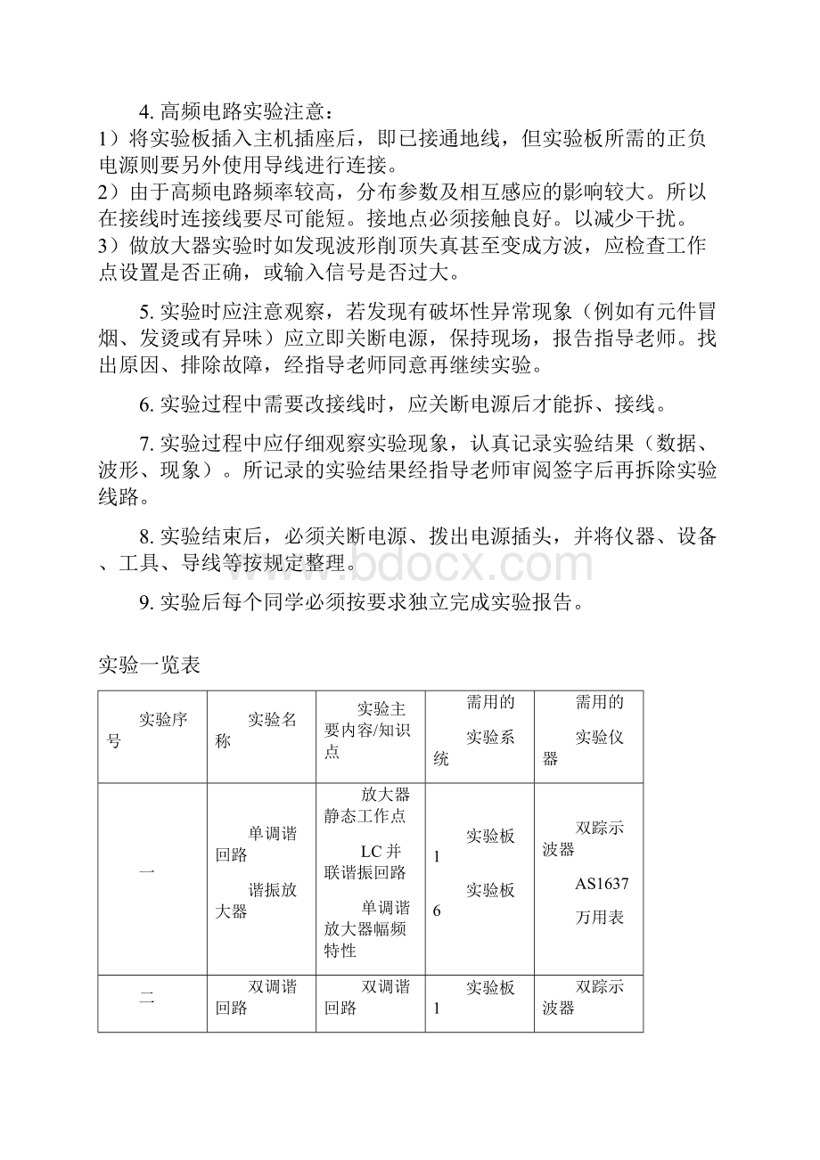 高频电子线路实验指导书正文.docx_第2页