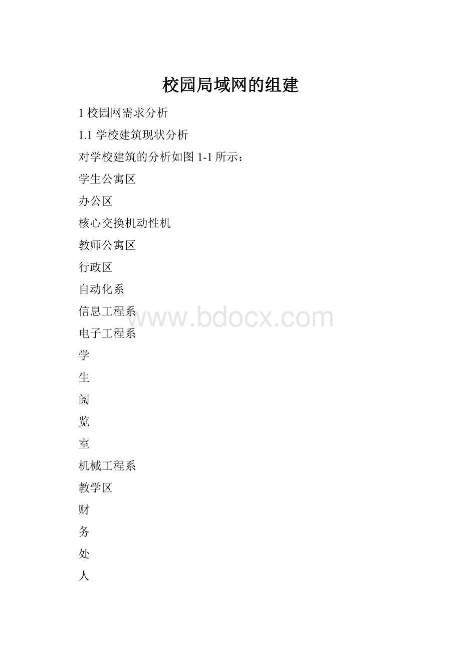 校园局域网的组建.docx_第1页