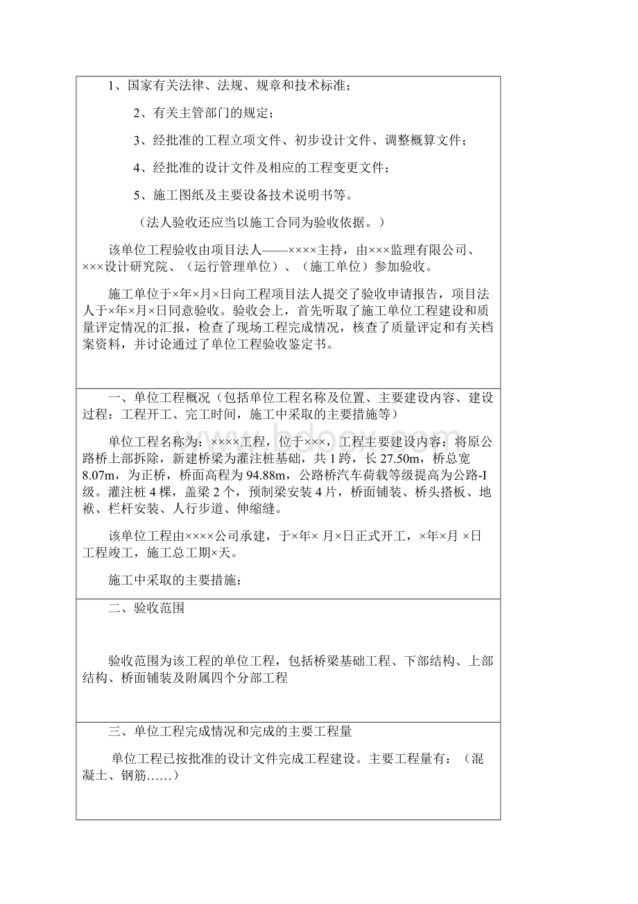 单位工程验收鉴定书新.docx_第2页