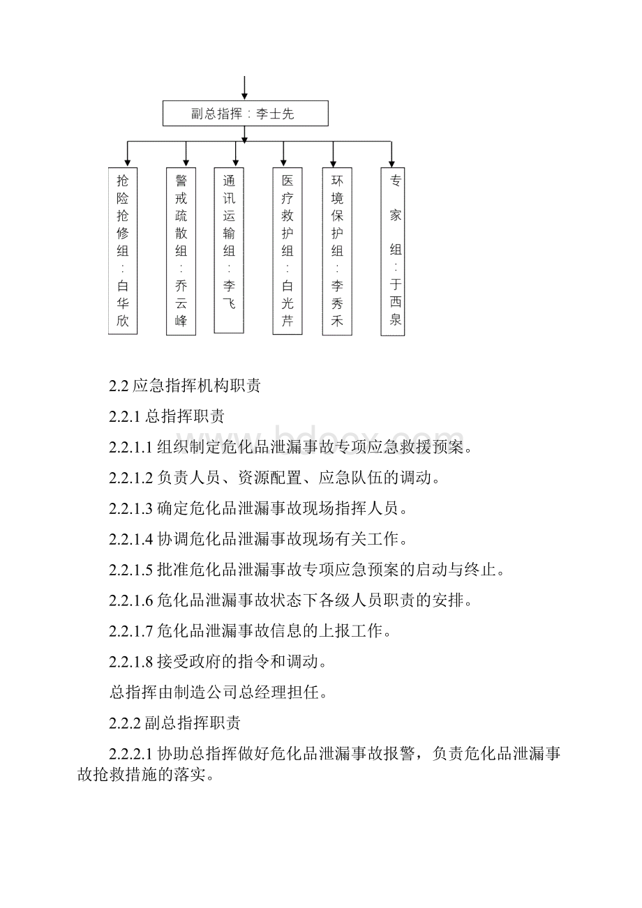 危化品泄漏专项应急预案.docx_第2页