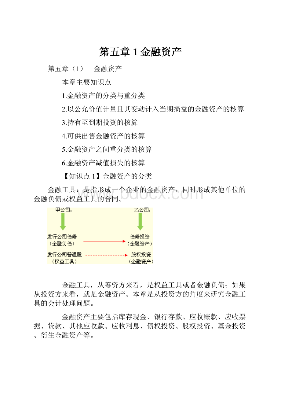 第五章1金融资产Word文档下载推荐.docx_第1页