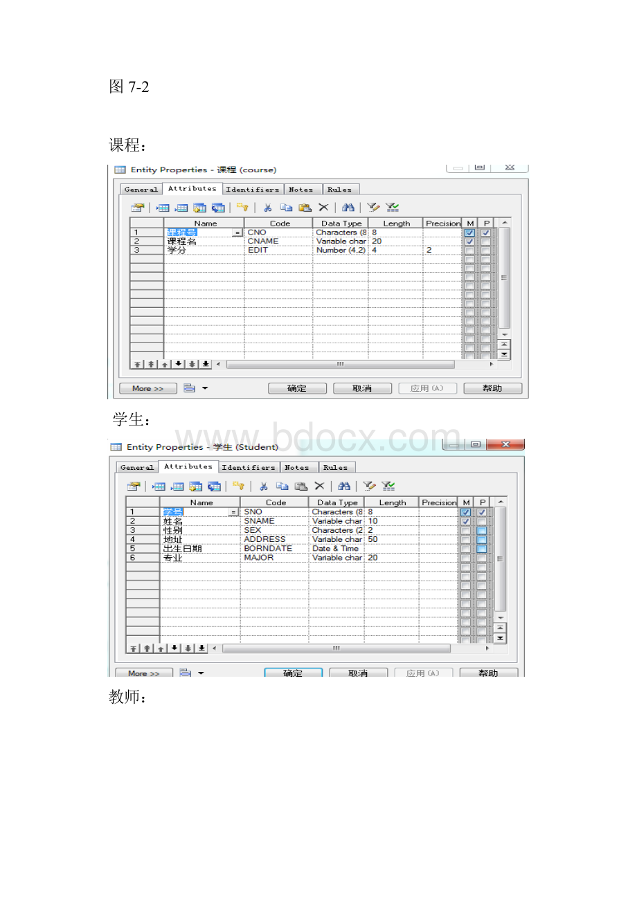 实验七 PowerDesigner数据库设计Word格式文档下载.docx_第3页