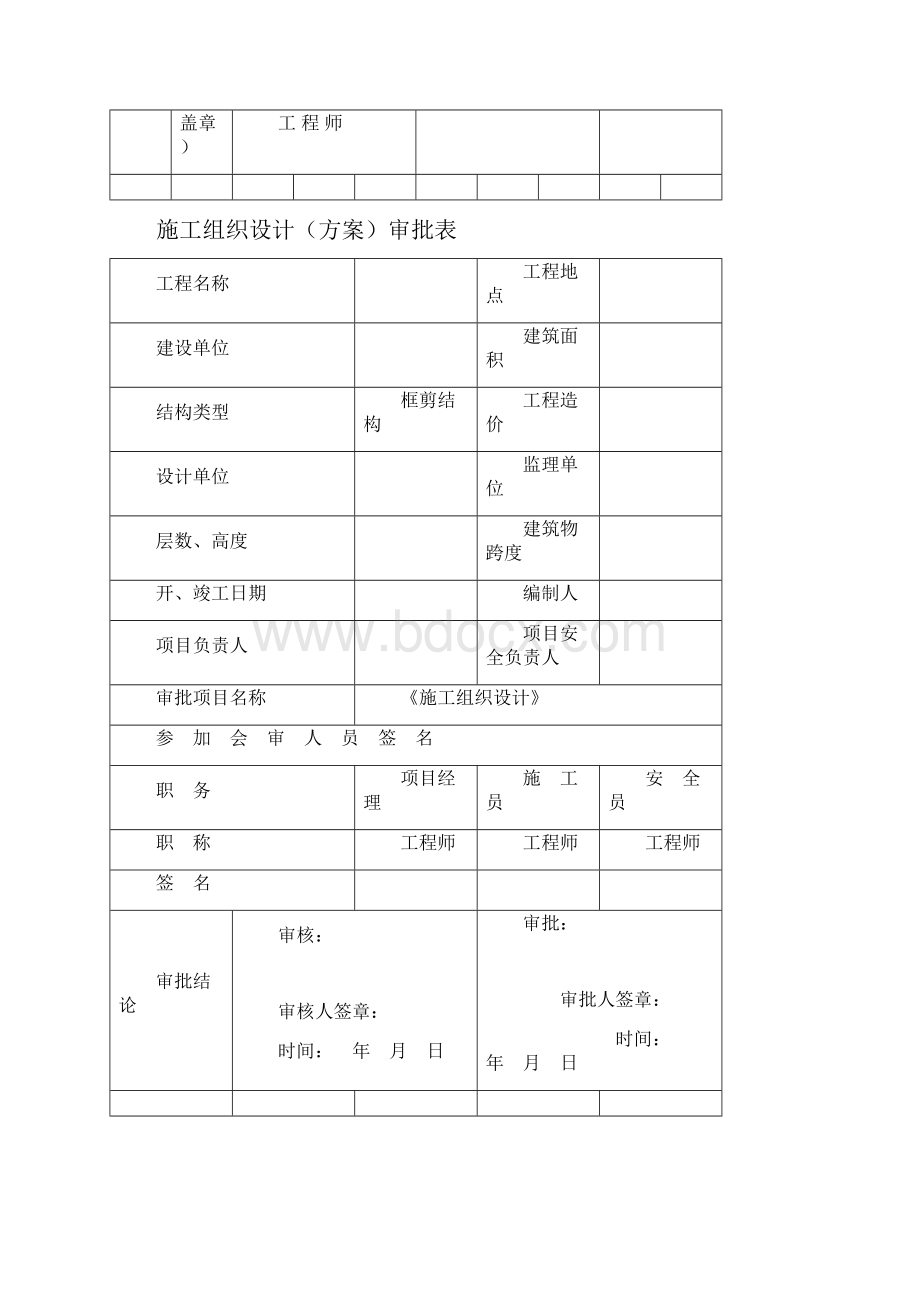 施工组织设计施工方案报审表文档.docx_第2页