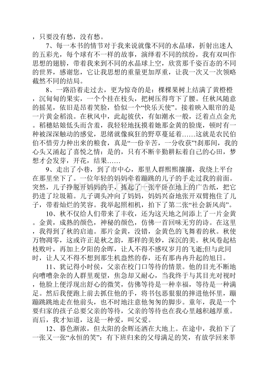 初三好句好段摘抄三篇Word格式.docx_第2页