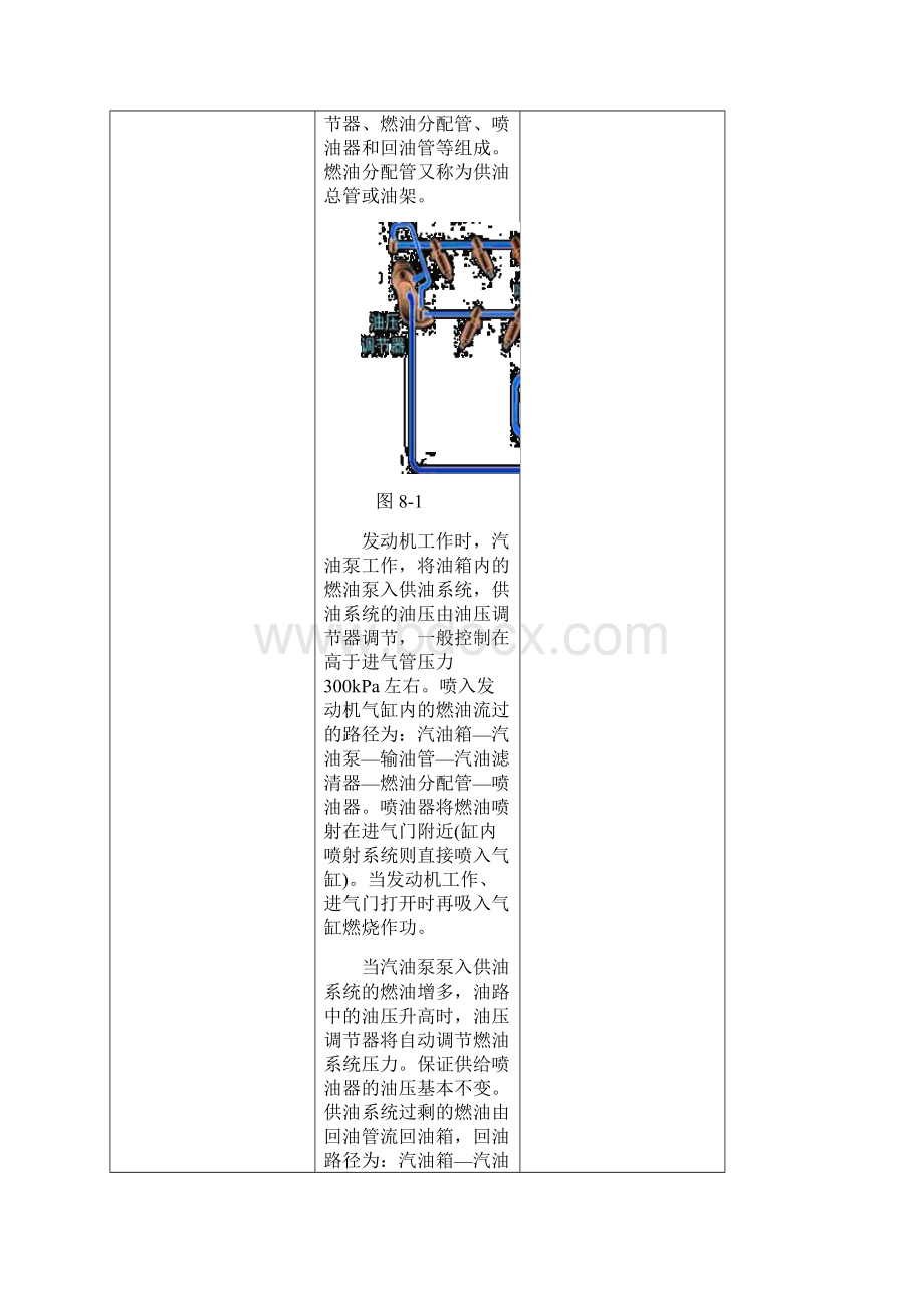 最新发动机燃油供给系统检修教案Word文档下载推荐.docx_第3页