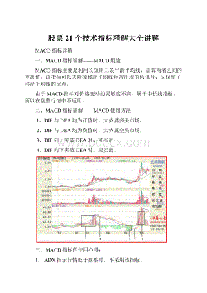 股票21个技术指标精解大全讲解.docx