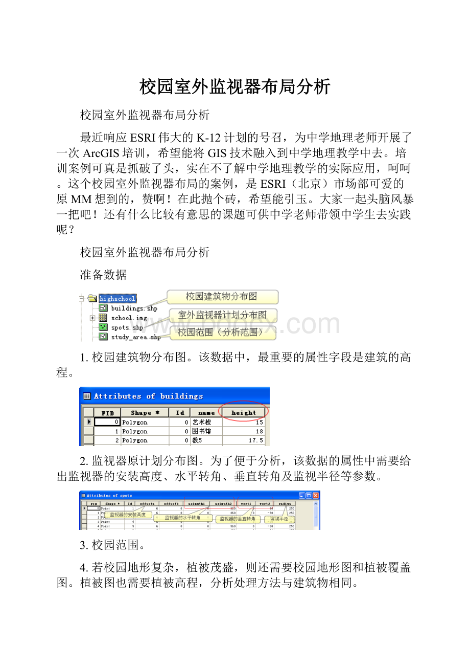 校园室外监视器布局分析.docx_第1页