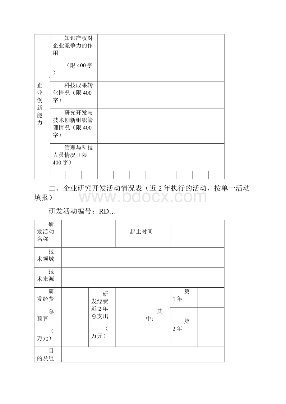 江苏省高新技术企业培育库入库申请书Word格式.docx_第3页