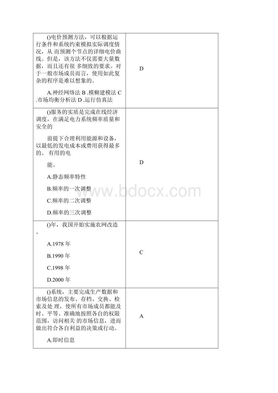 电力市场概论复习思考题.docx_第2页