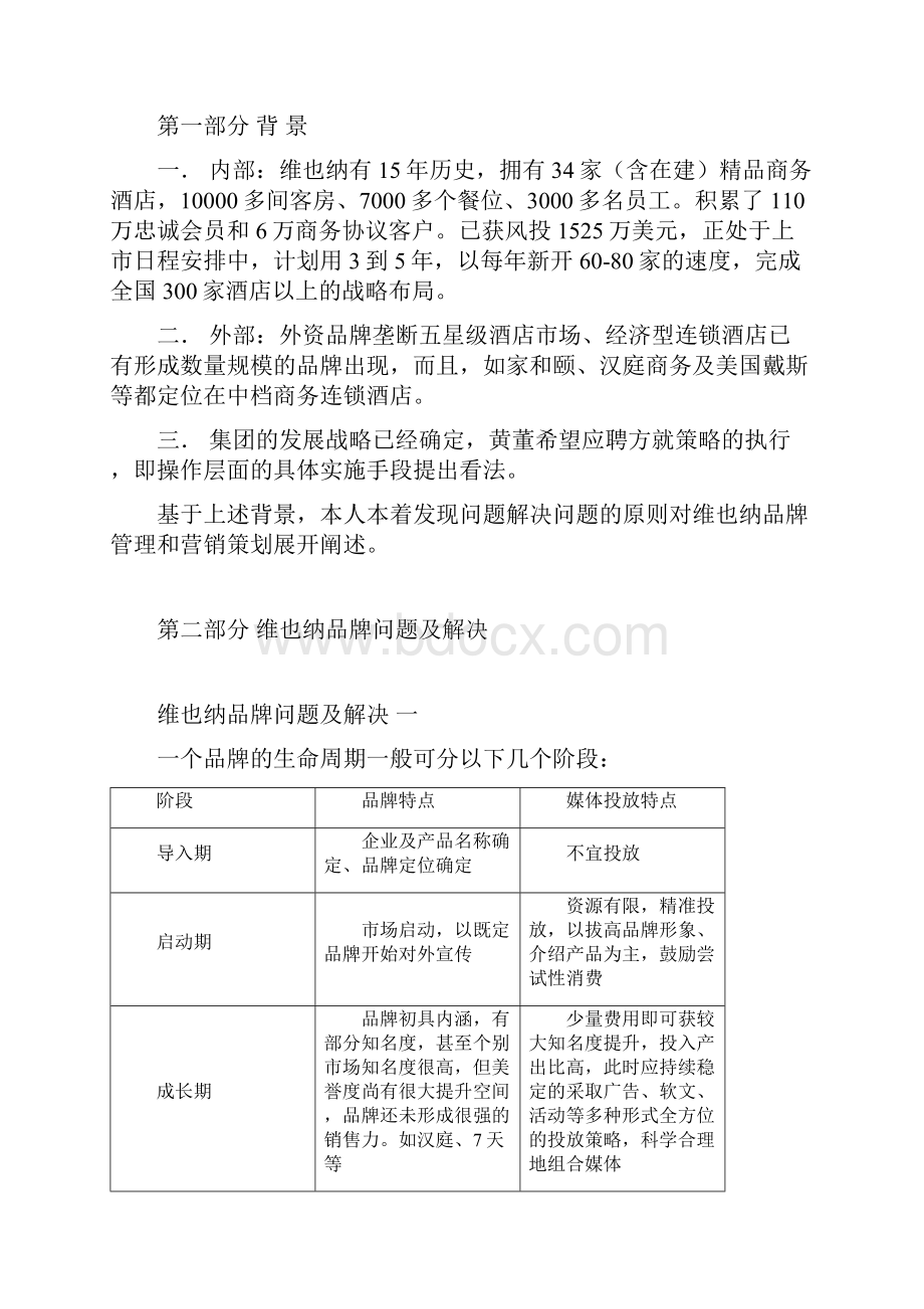 维也纳品牌管理及现存问题解决报告.docx_第2页