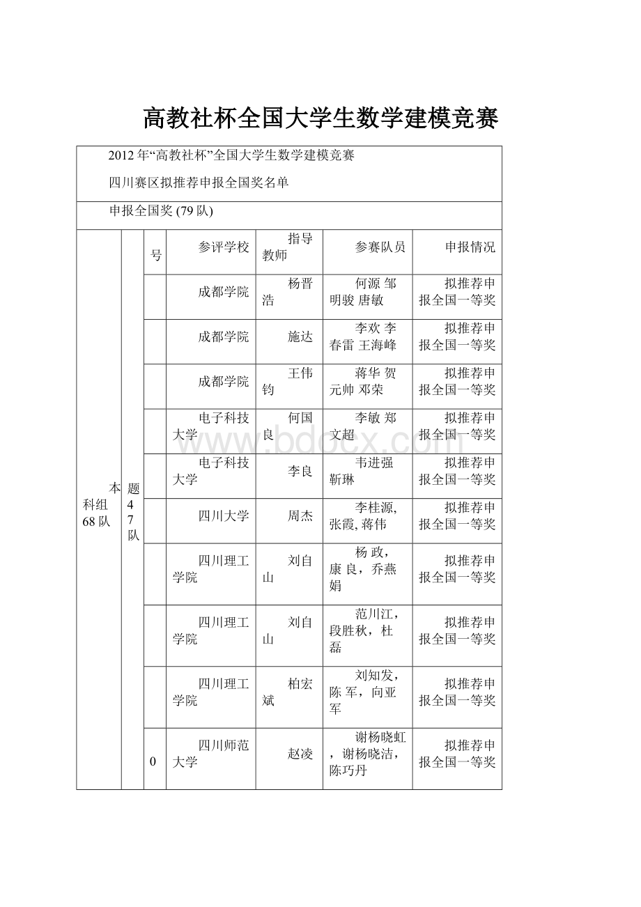 高教社杯全国大学生数学建模竞赛Word文件下载.docx