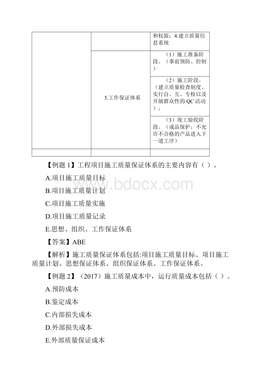 二建管理1v1基础班施工质量管理和控制施工质量管理体系质量控制的内容和方法上二.docx_第2页