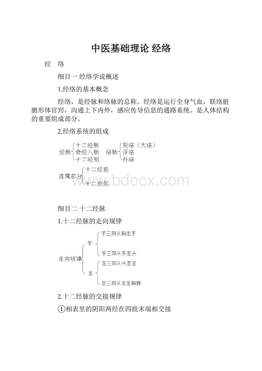 中医基础理论 经络Word文档格式.docx_第1页