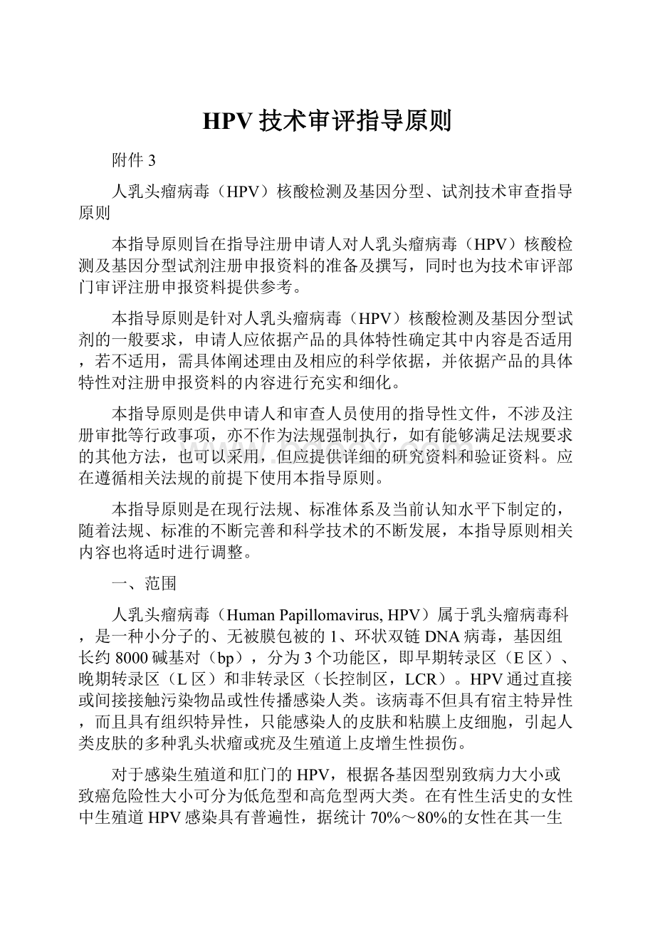 HPV技术审评指导原则.docx