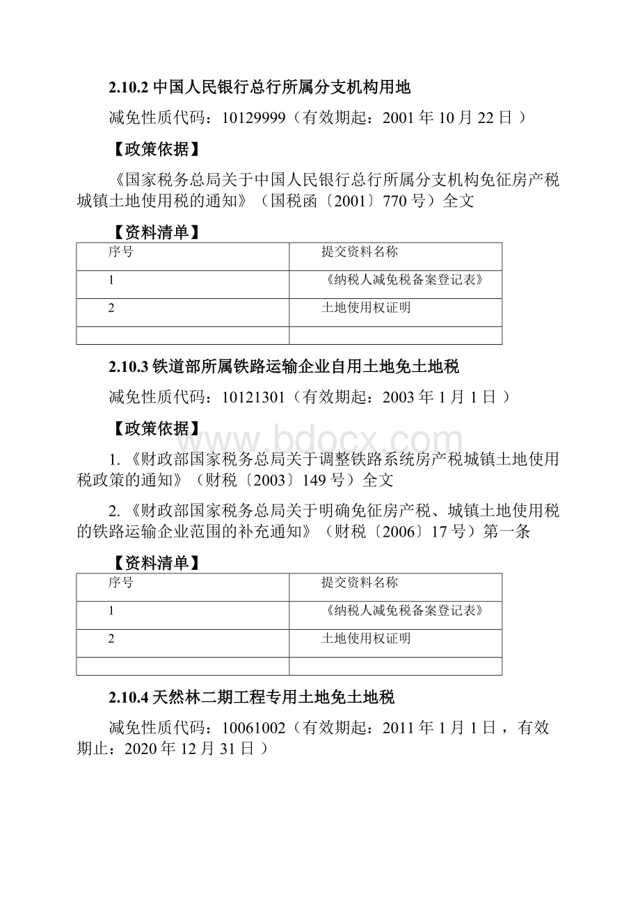 城镇土地使用税备案类税收优惠申办材料.docx_第2页