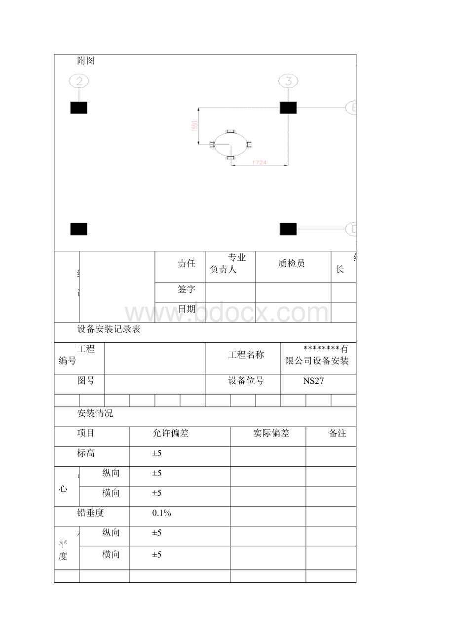 设备安装记录表Word格式文档下载.docx_第2页