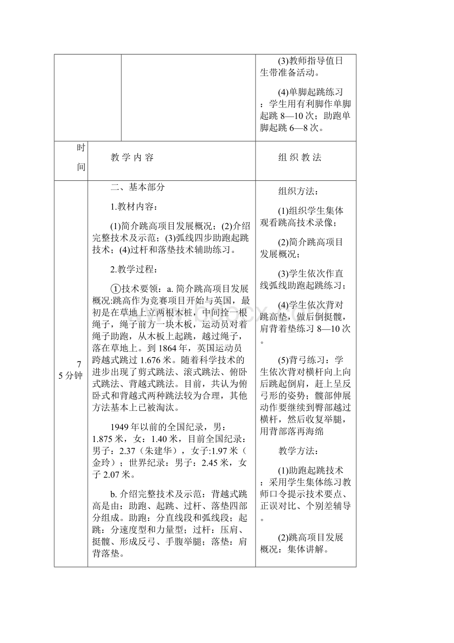 西安石油大学体育课授课教案.docx_第2页