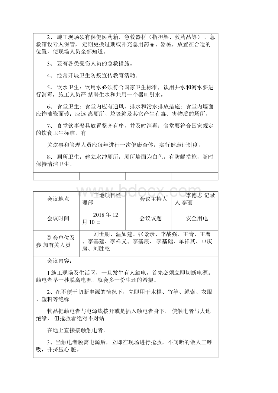 安全生产例会会议记录表.docx_第2页