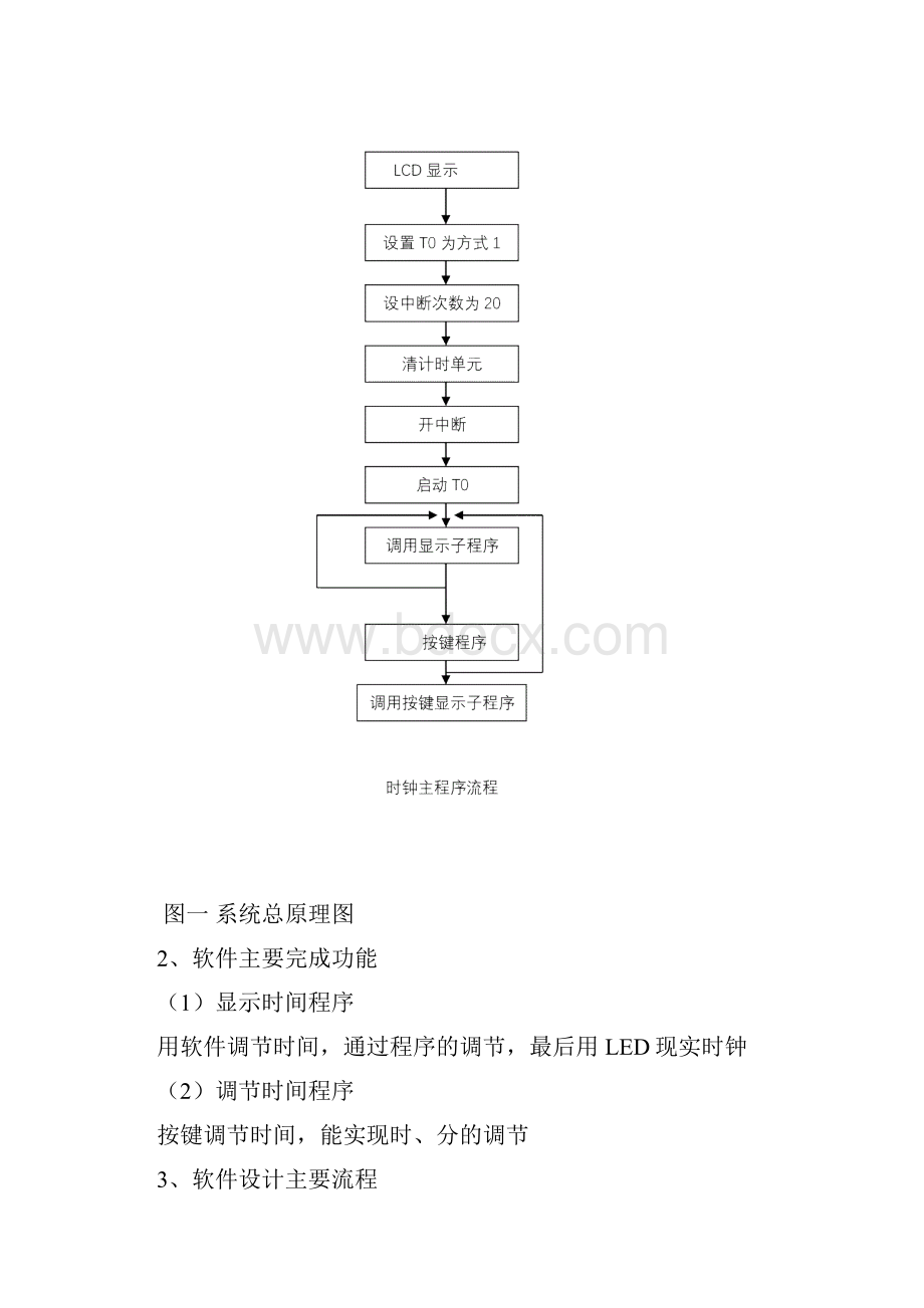 电子时钟LCD显示Word格式.docx_第3页