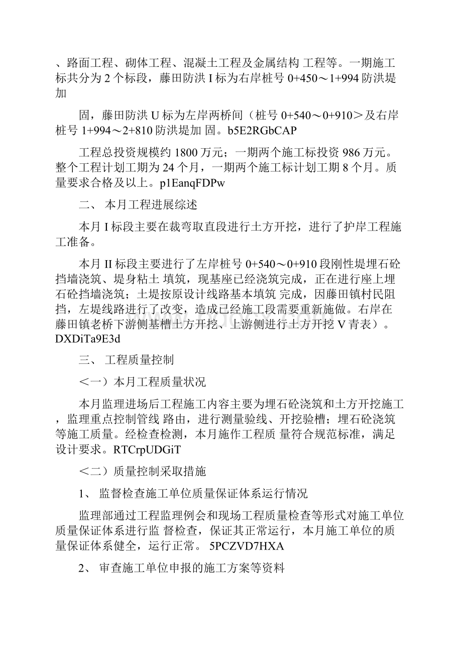 防洪工程监理月报Word文档格式.docx_第3页